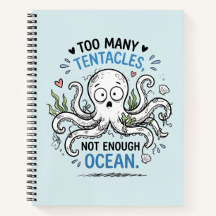 Te Veel Tentakels Oceaanliefhebber Notitieboek