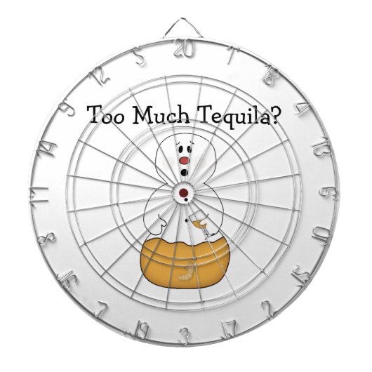 Te veel Tequila Dartboard Dartbord (Voorkant)