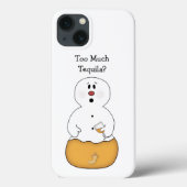 Te veel Tequila Snowman Case-Mate iPhone Case (Achterkant)