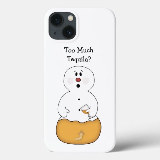 Te veel Tequila Snowman Case-Mate iPhone Case (Achterkant)
