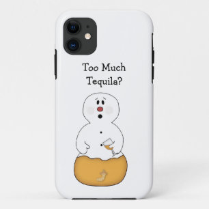 Te veel Tequila Snowman Case-Mate iPhone Case