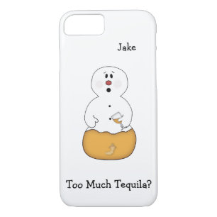 Te veel Tequila Snowman iPhone 7 Hoesje