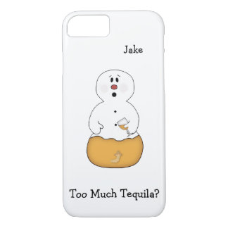 Te veel Tequila Snowman iPhone 7 Hoesje