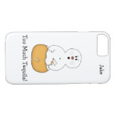 Te veel Tequila Snowman iPhone 7 Hoesje (Achterkant (Horizontaal))