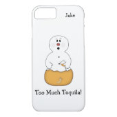 Te veel Tequila Snowman iPhone 7 Hoesje (Achterkant)