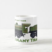 Te veel treinen! Antiek Koffiemok (Center)