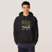 Te veel treinen hoodie (Voorkant volledig)