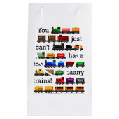 Te veel treinen! klein cadeauzakje (Voorkant)