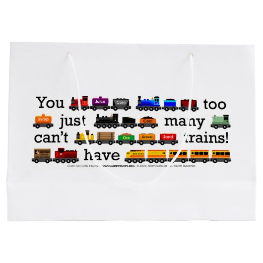 Te veel treinen! large cadeautasje