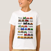 Te veel treinen t-shirt (Voorkant)