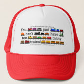Te veel treinen trucker pet (Voorkant)