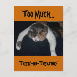 Te veel troep-of-Treating! Briefkaart