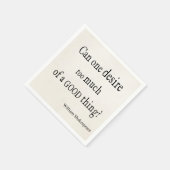 Te veel verlangen naar iets goeds Shakespeare Quot Servetten (Hoek)