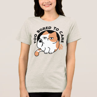 Te Veel Verveeld Om Me Er Aan Te Storen – Grappige Tri-Blend Shirt