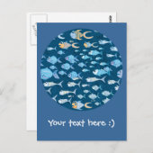 Te veel vis briefkaart (Voorkant / Achterkant)