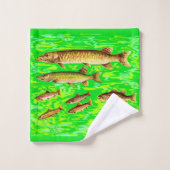 te veel vis in de zee bad handdoek (Wasdoekje)