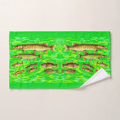 te veel vis in de zee bad handdoek (Handdoek)