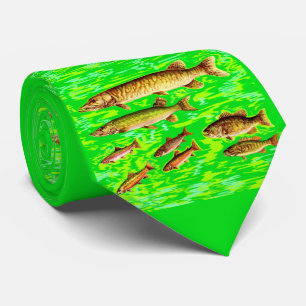 Te veel vis in het zee stropdas