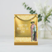 Te veel voor de Gym? Grappig Fancy dress Briefkaart (Staand voorkant)