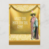 Te veel voor de Gym? Grappig  Fancy dress Briefkaart (Voorkant)