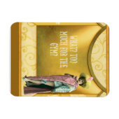 Te veel voor de Gym? Grappig  Fancy dress Magneet (Horizontaal)