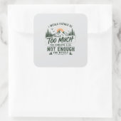 Te Veel Voor Jou Sticker (Tas)