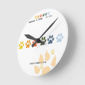 Te veel vunderige regenbooghandbogen en dierenverz ronde klok (Hoek)