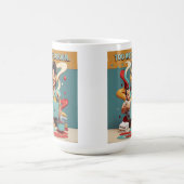 Te veel werk - Retro Feminist Design Coffee Mok (Center)