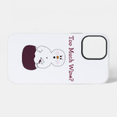 Te Veel Wijn iPhone Hoesje (Achterkant horizontaal)