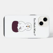 Te veel wijn Sneeuwman  iPhone Hoesje (Achterkant horizontaal)