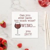 Te veel wijn? WINO Servet (Insitu)