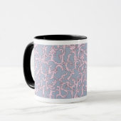 Te veel Yoga mok, roze Mok (Voorkant links)