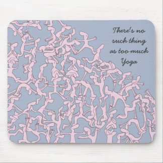 Te veel Yoga mousemat, roze Muismat