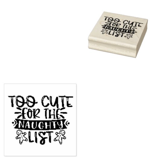 Te verdragen voor de Naughty List Rubberstempel (Gestempeld)