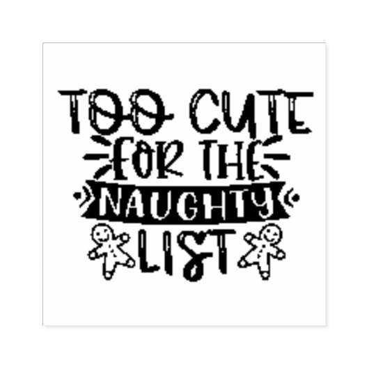 Te verdragen voor de Naughty List Rubberstempel (Afrduk)