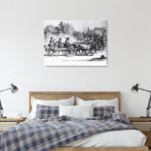 Te vergaderen in 1776, 1876 canvas afdruk (Insitu (Slaapkamer))