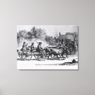 Te vergaderen in 1776, 1876 canvas afdruk