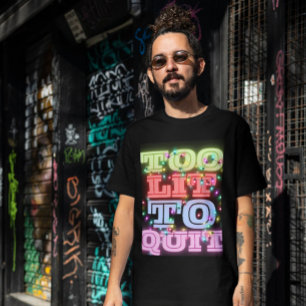 Te verlicht om te stoppen met gloeiende kerstfeest t-shirt