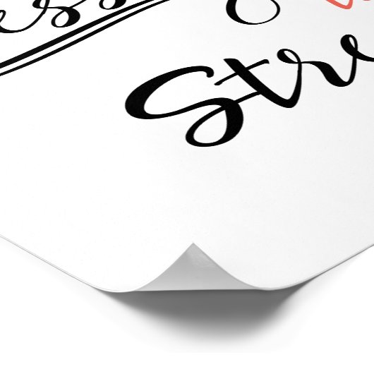 Te versnipperd om gedrukt te worden poster (Hoek)