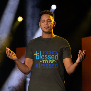 Te versnipperd om gestrest Inspirerend te zijn T-shirt