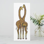 Te verwachten Giraffes - drachtige giraf Aankondiging (Staand voorkant)