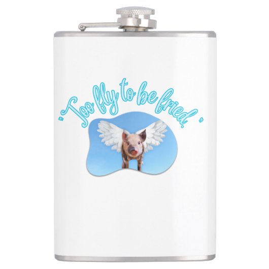 Te vliegen om vriend te zijn heupfles (Voorkant)