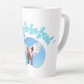 Te vliegen om vriend te zijn latte mok (Rechterhoek)