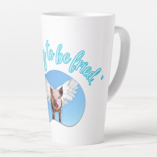 Te vliegen om vriend te zijn latte mok (Rechterhoek)