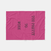 Te  voor werkbalk fleece deken (Voorkant (Horizontaal))