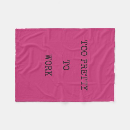 Te voor werkbalk fleece deken (Voorkant (Horizontaal))