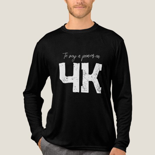 Te voy een poner en 4k Tri-Blend shirt (Voorkant volledig)