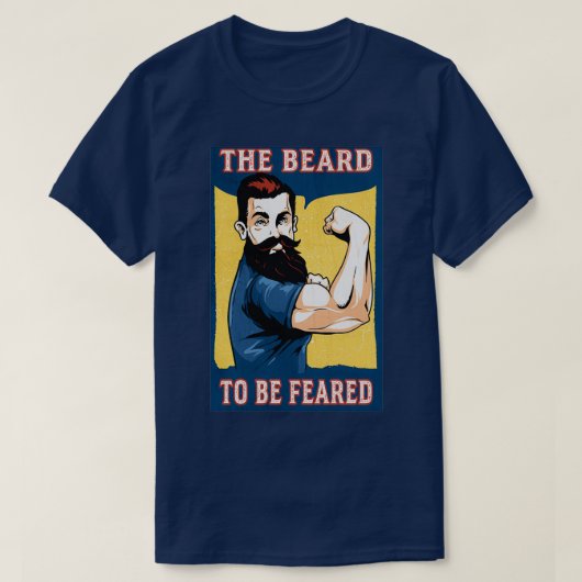 Te vrezen baard t-shirt (Design voorkant)