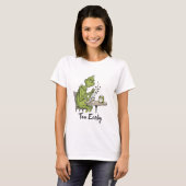 Te vroeg Chagrijnige Groene Monster Ochtendkoffie  T-shirt (Voorkant volledig)