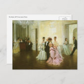 Te vroeg door James Tissot,  Victoriaans kunst Briefkaart (Voorkant / Achterkant)